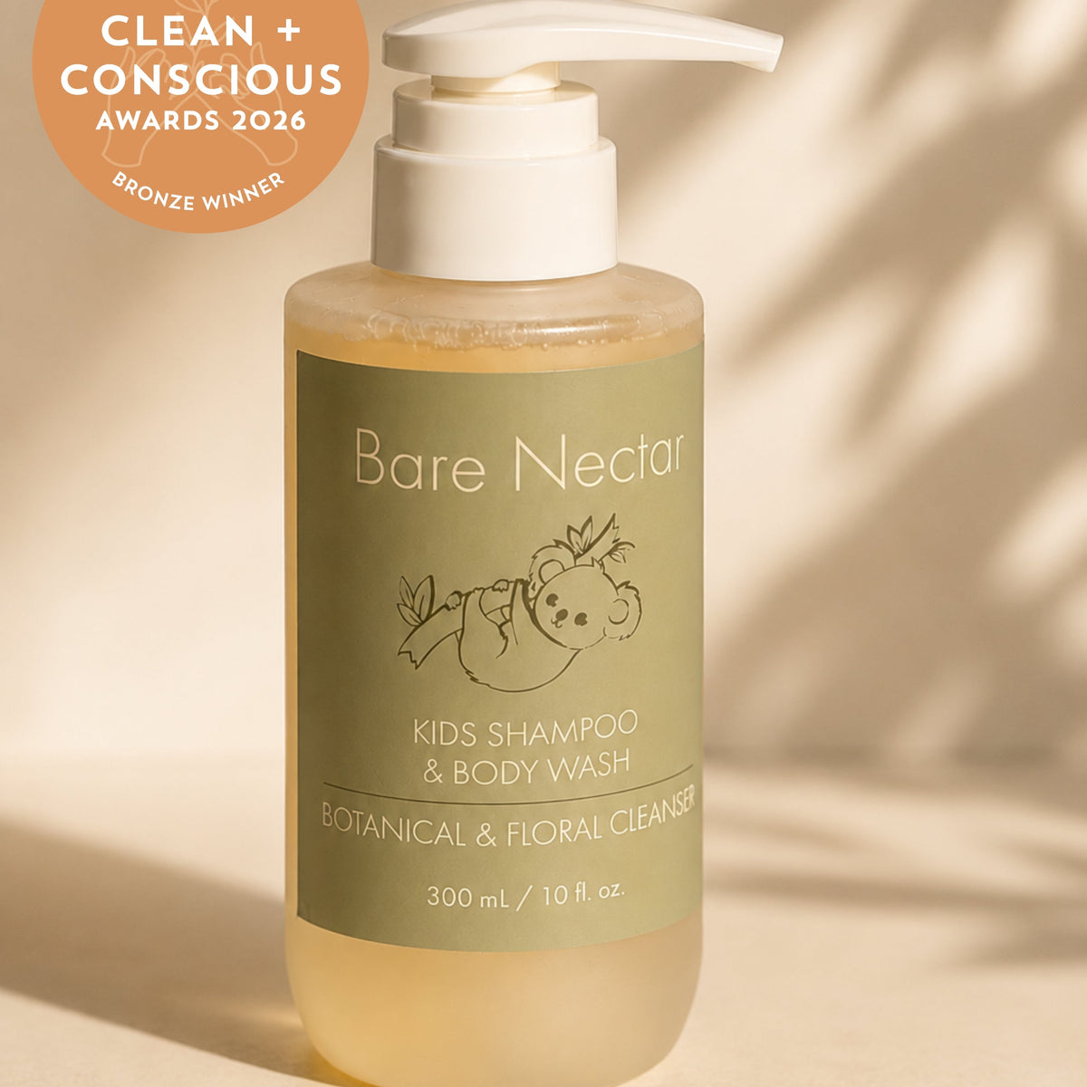 Bare Nectar Kids Shampoo and Body Wash - bottle award