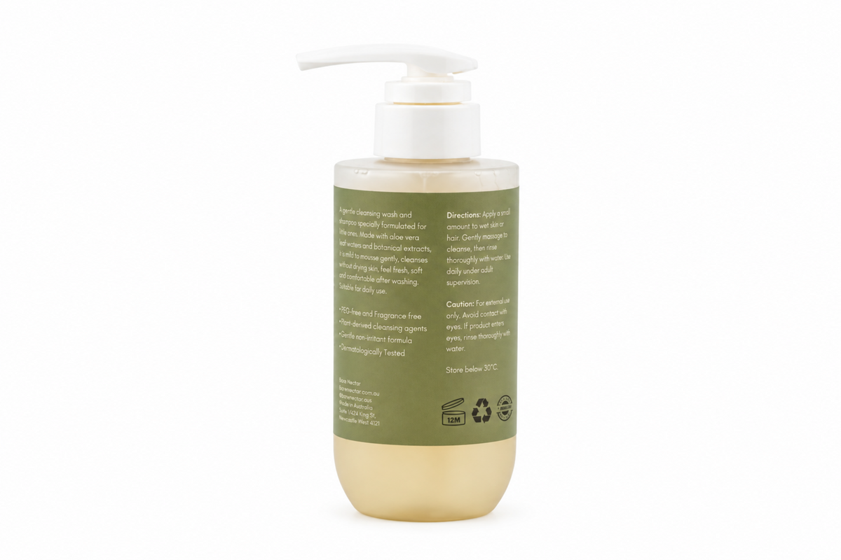 Bare Nectar Kids shampoo and body wash
